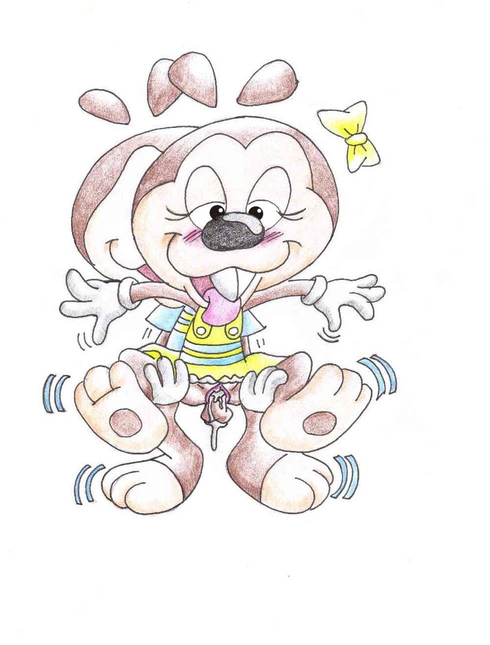dolly_gopher female golly_gopher male out_of_jimmy's_head penis rule34 shadowlink350