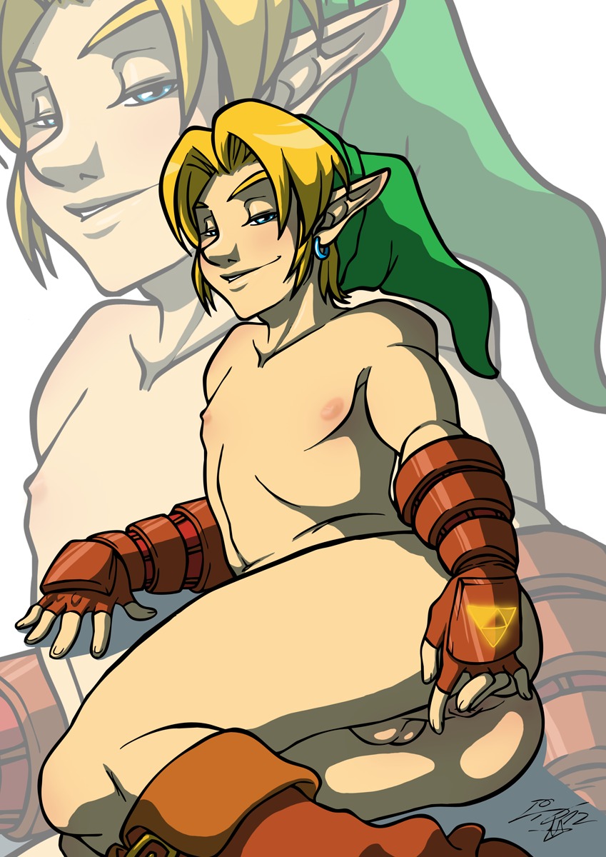 2012 anal_fingering link link_(ocarina_of_time) male male_only ocarina_of_time rockgaara rule34 solo the_legend_of_zelda