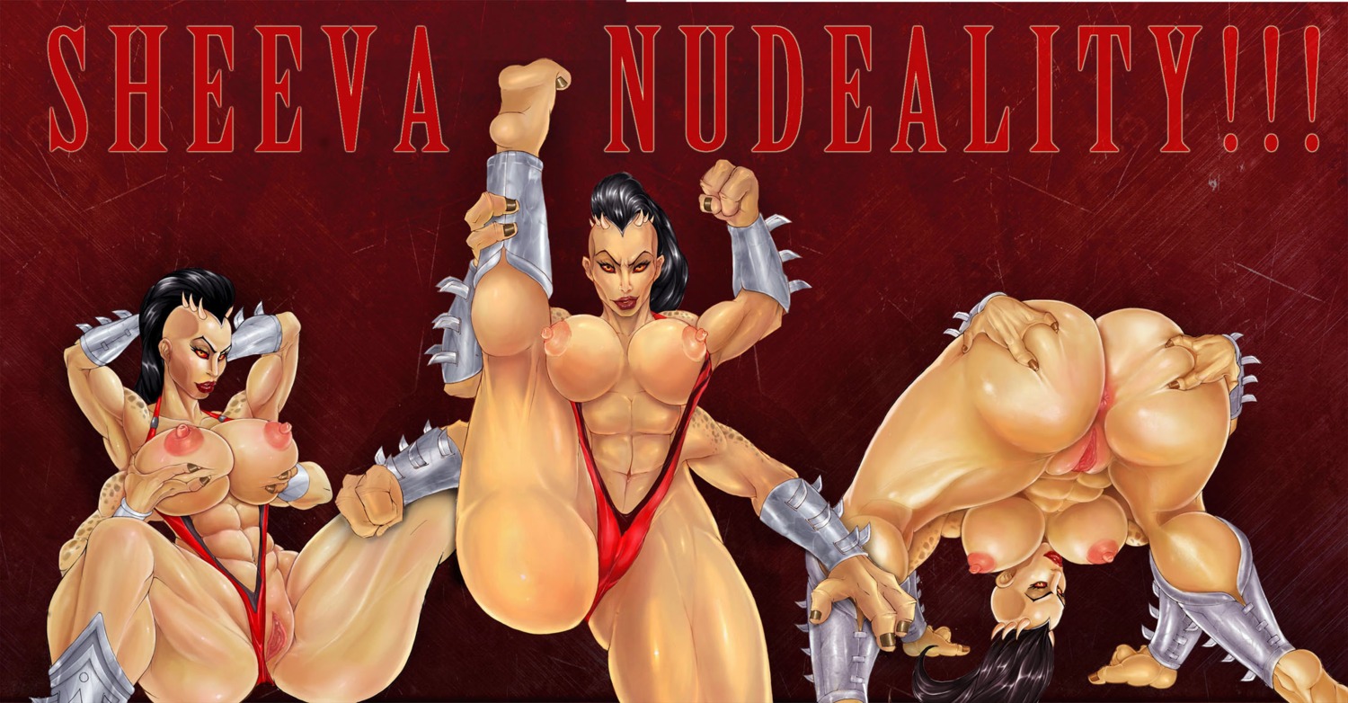 3_fingers 4_arms abs anus barely_visible_genitalia barely_visible_vulva bent_over big_breasts big_butt bikini black_hair breasts butt camel_toe clothed clothing draco_shokan e621 english_text erect_nipples female fingers fondling genital_outline genitals hair hand_on_breast hi_res holding_breast horn human humanoid mammal mortal_kombat multi_arm multi_limb muscular muscular_female nipples not_furry nude one-piece_swimsuit presenting red_eyes redberz self_fondle sheeva shokan skimpy sling_bikini solo spread_butt spread_legs spreading swimwear text two-piece_swimsuit vulva vulva_outline