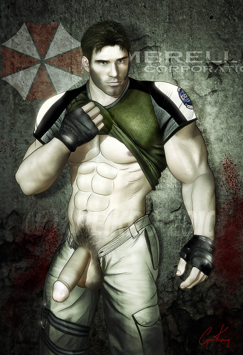 chris_redfield human male male_only resident_evil rule34 solo tagme