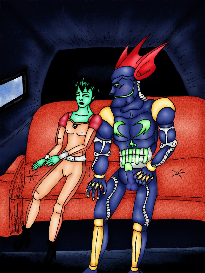 dot_matrix female green_skin megabyte_(reboot) reboot rule34 tagme
