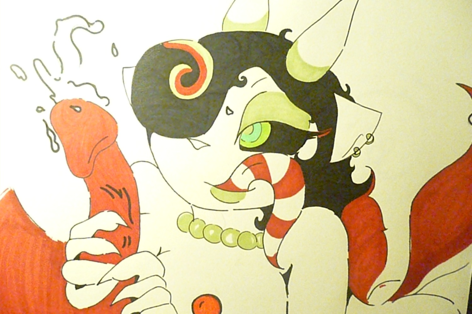 anthro demon_moore_green_drawn female rule34 tagme