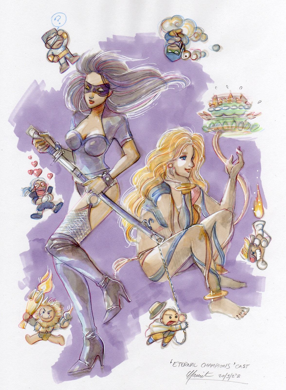 eternal_champions female jetta_maxx jonathan_blade larcen_tyler mitchell_midleton_knight probablee r.a.x._coswell rule34 shadow_yamoto slash trident_(eternal_champions) xavier_pendragon