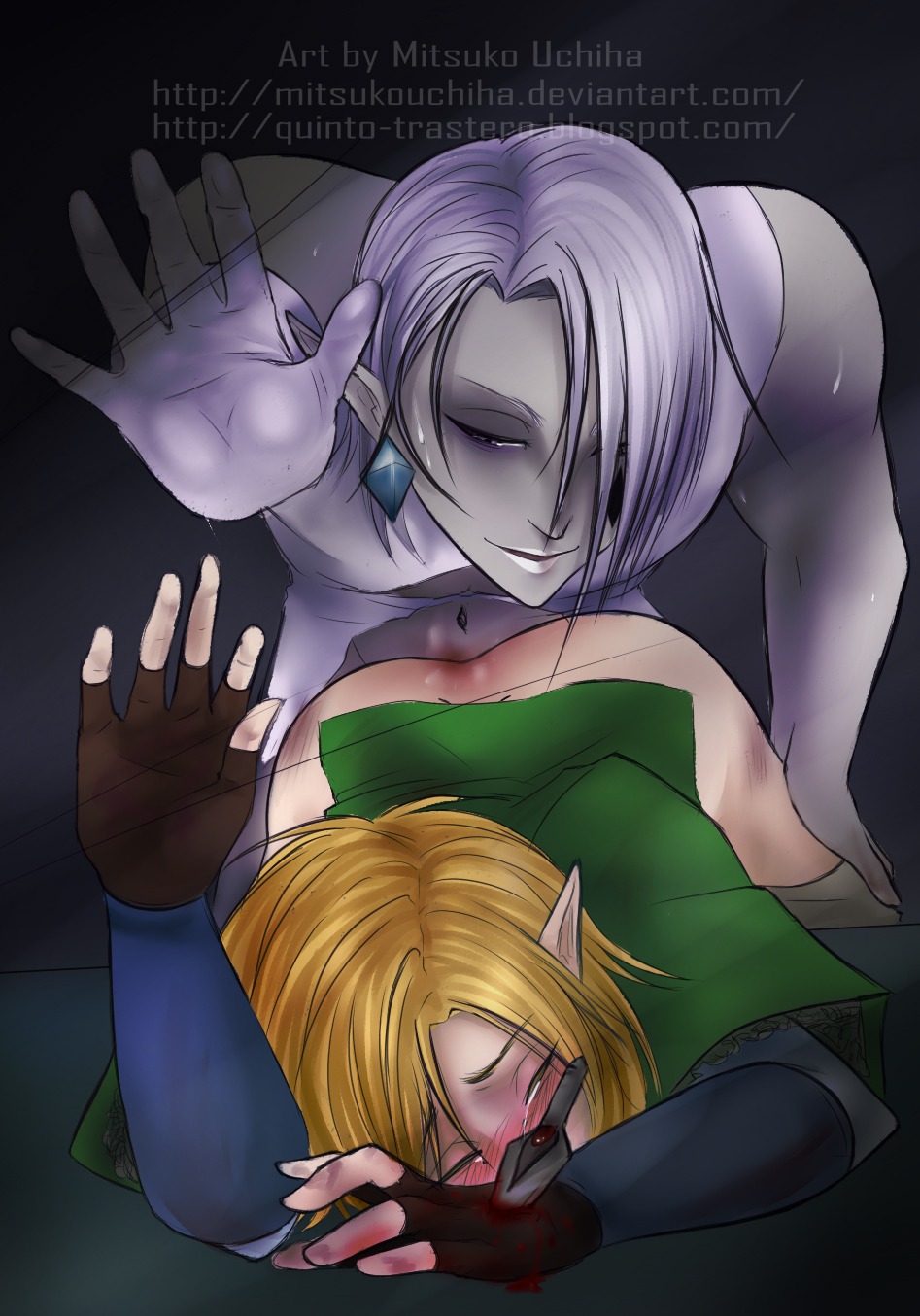 2boys anal blood forced_yaoi gay ghirahim link male male_only male_rape_victim malesub rape restrained rule34 skyward_sword the_legend_of_zelda wounded yaoi
