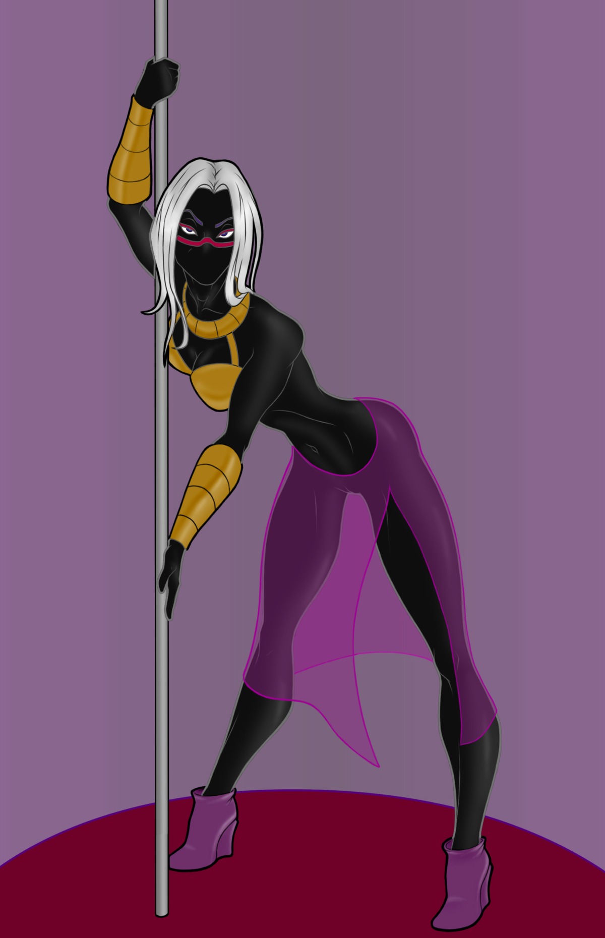 alien alien_girl alien_humanoid angry cartoon_network duck_dodgers female georgel-mcawesome looney_tunes martian_(duck_dodgers) pole pole_dancing queen_tyr'ahnee rule34 tagme warner_bros warner_brothers