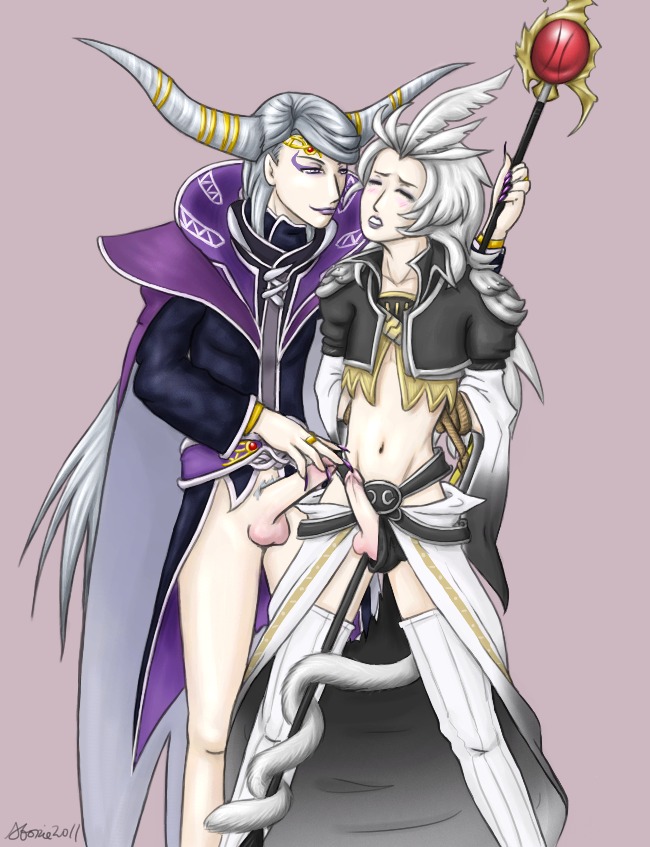 2boys dissidia emperor_mateus femboy_on_male femboydom final_fantasy final_fantasy_ii final_fantasy_ix gay handjob kuja male male_only multiple_boys multiple_males penis rule34 sex urethral yaoi