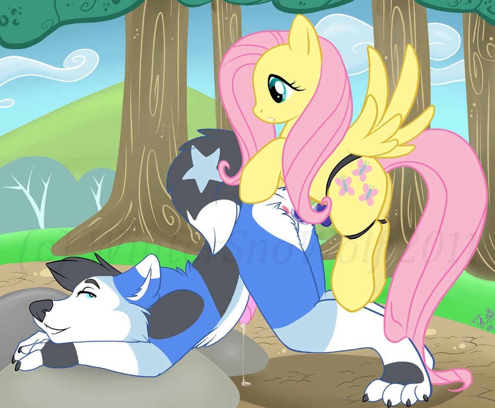 anthro anthro_on_feral blue_fur canine equine female feral fluttershy_(mlp) friendship_is_magic fur furry furry_only hasbro horse interspecies male malesub my_little_pony pegasus pink_fur pony rule34 smooth_skin tagme tail white_fur wintersnowolf yellow_fur zoophilia