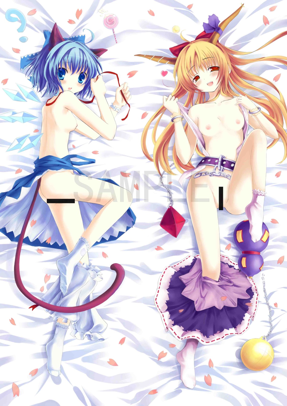 censored cirno female rule34 suika_ibuki tagme touhou watermark