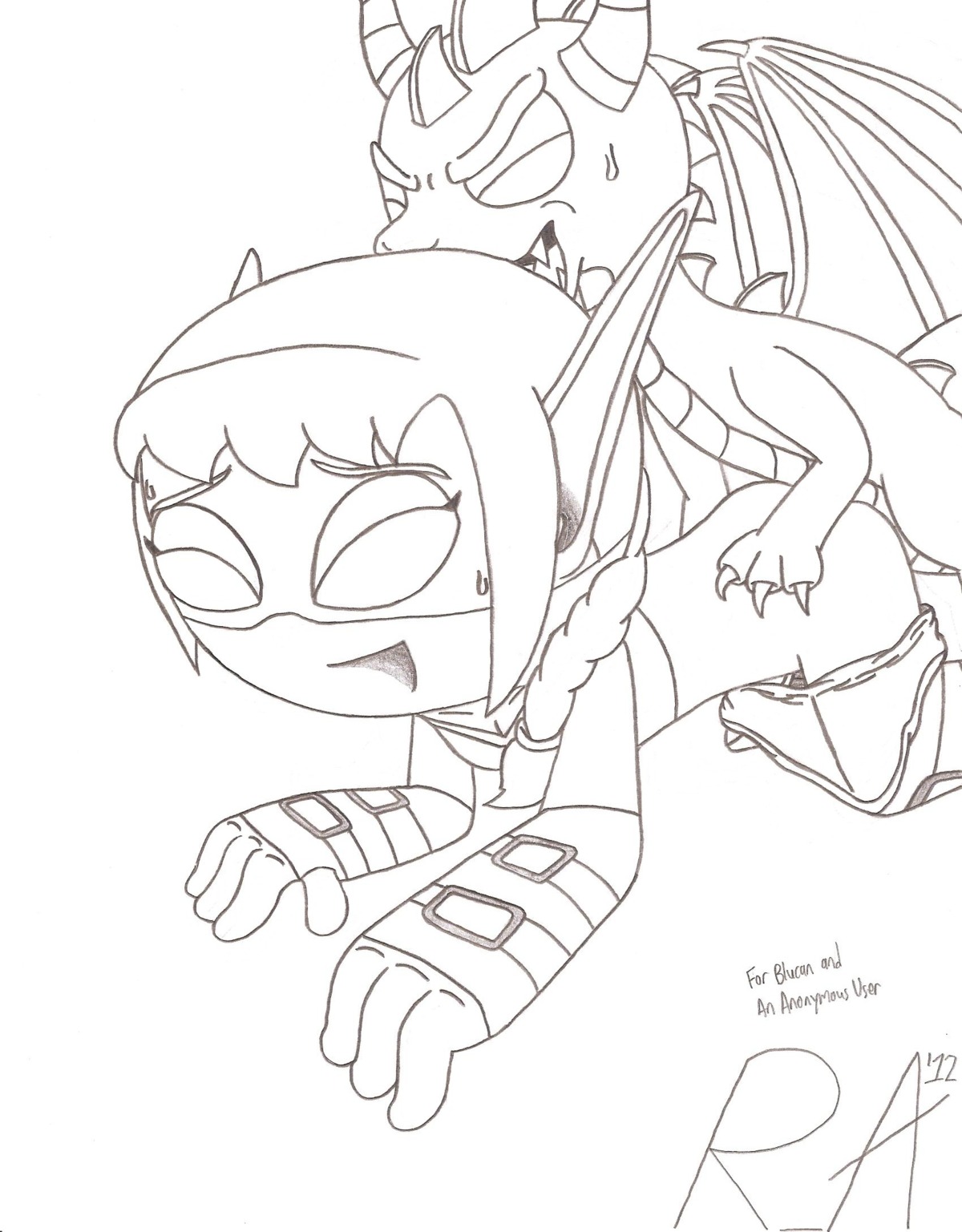 dragon elf female male monochrome mythological_creature mythological_scalie mythology random_anon rule34 scalie skylanders spyro spyro_the_dragon stealth_elf tagme