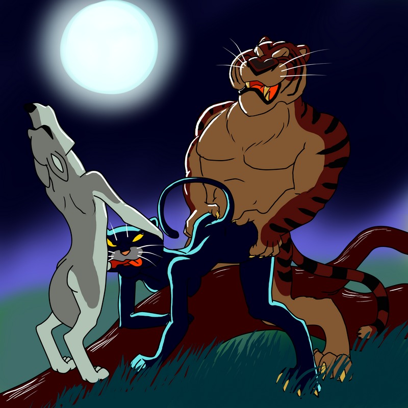1:1 2014 abs all_fours ambiguous_penetration anthro anthrofied bagheera_(jungle_book) bengal_tiger black_body black_fur butt butt_grab canid canine canis claws countershading disney double_penetration e621 erection felid fellatio female fur genitals group group_sex hamsy hand_on_butt head_grab interspecies log looking_back male male/female mammal melanistic multicolored_body multicolored_fur night nude oral oral_penetration outside pantherine penetration penile penis raised_tail russian sex shere_khan soviet_cartoon soyuzmultfilm spitroast striped_body striped_fur stripes tabaki tail the_jungle_book threesome tiger toe_claws trio two_tone_body two_tone_fur wolf wood yellow_eyes
