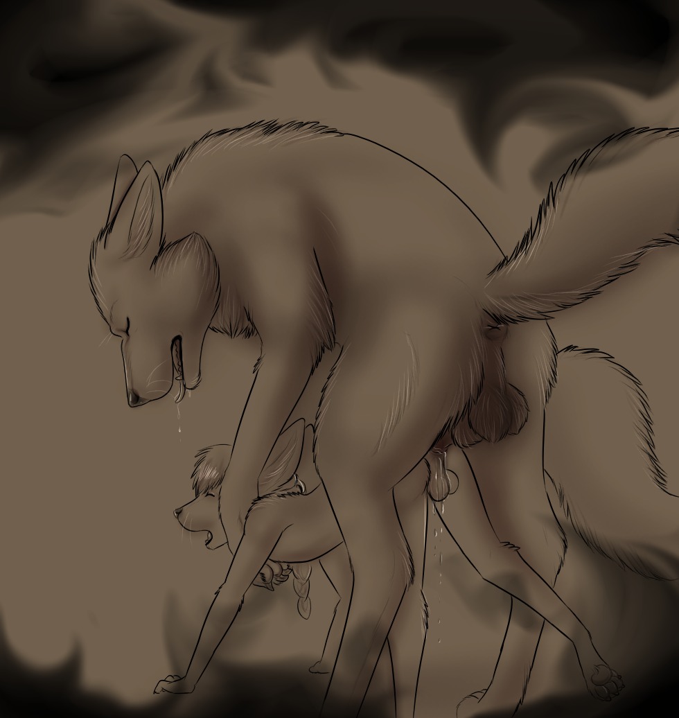 3_toes all_fours anal anal_penetration anthro anthro_on_feral anthro_penetrated anus backsack balls bestiality big_ears black_background black_body black_nose black_skin bodily_fluids brown_background brown_body brown_fur brown_theme butt canid canine canis claws cum cum_string doggystyle dominant drooling duo e621 erection eyes_closed feet fennec_fox feral feral_penetrating feral_penetrating_anthro fox from_behind_position fur genital_fluids genitals hair interspecies larger_dom male male/male male_on_feral male_penetrated male_penetrating male_penetrating_male mammal open_mouth pawpads paws penetration penis phenique saliva sex sharp_teeth short_hair simple_background size_difference tail teeth thevale toes tongue tongue_out true_fox whiskers wolf young