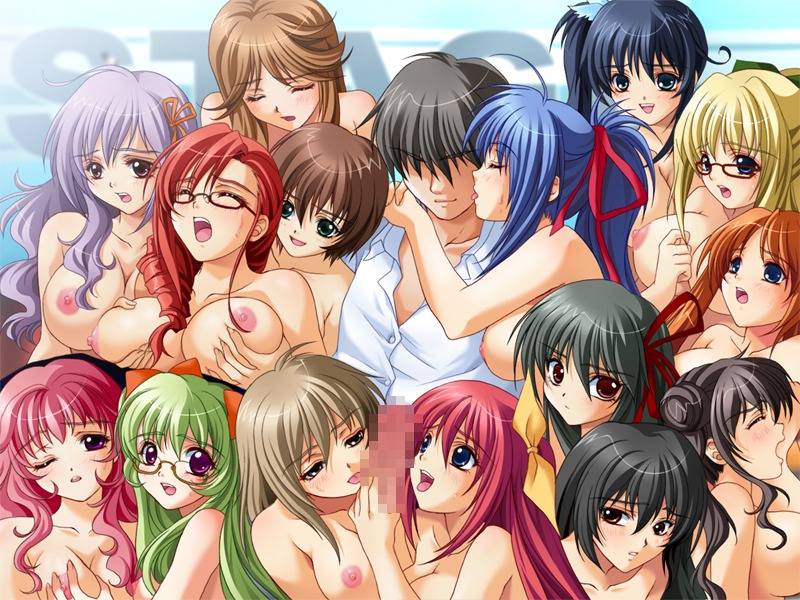 15girls 1boy 6+girls aozora_kotori asagiri_hizumi bisexual black_hair blonde_hair blue_eyes blue_hair blush breast_grab breasts brown_eyes brown_hair censored female fukumatsu_nagiha game_cg glasses green_eyes green_hair hanami_fuuka harem iruma_garasu kisaki_enami large_breasts male mbs_truth misato_chouko mizumori_kaede mochizuki_nozomu multiple_females multiple_girls muzuki_sayaka nakadashi_igai_wa_kousoku_ihan natsunoka_konoha nipples okano_suzune penis pink_eyes pink_hair red_eyes red_hair rule34 sasakura_nagisa sawashiro_natsumi smile source_request straight suzuhara_mahiru wink yamabuki_yuumi yuri