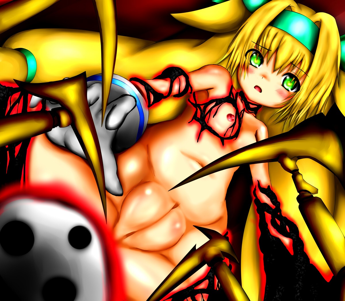 arakune blazblue female platinum_the_trinity rule34 tagme