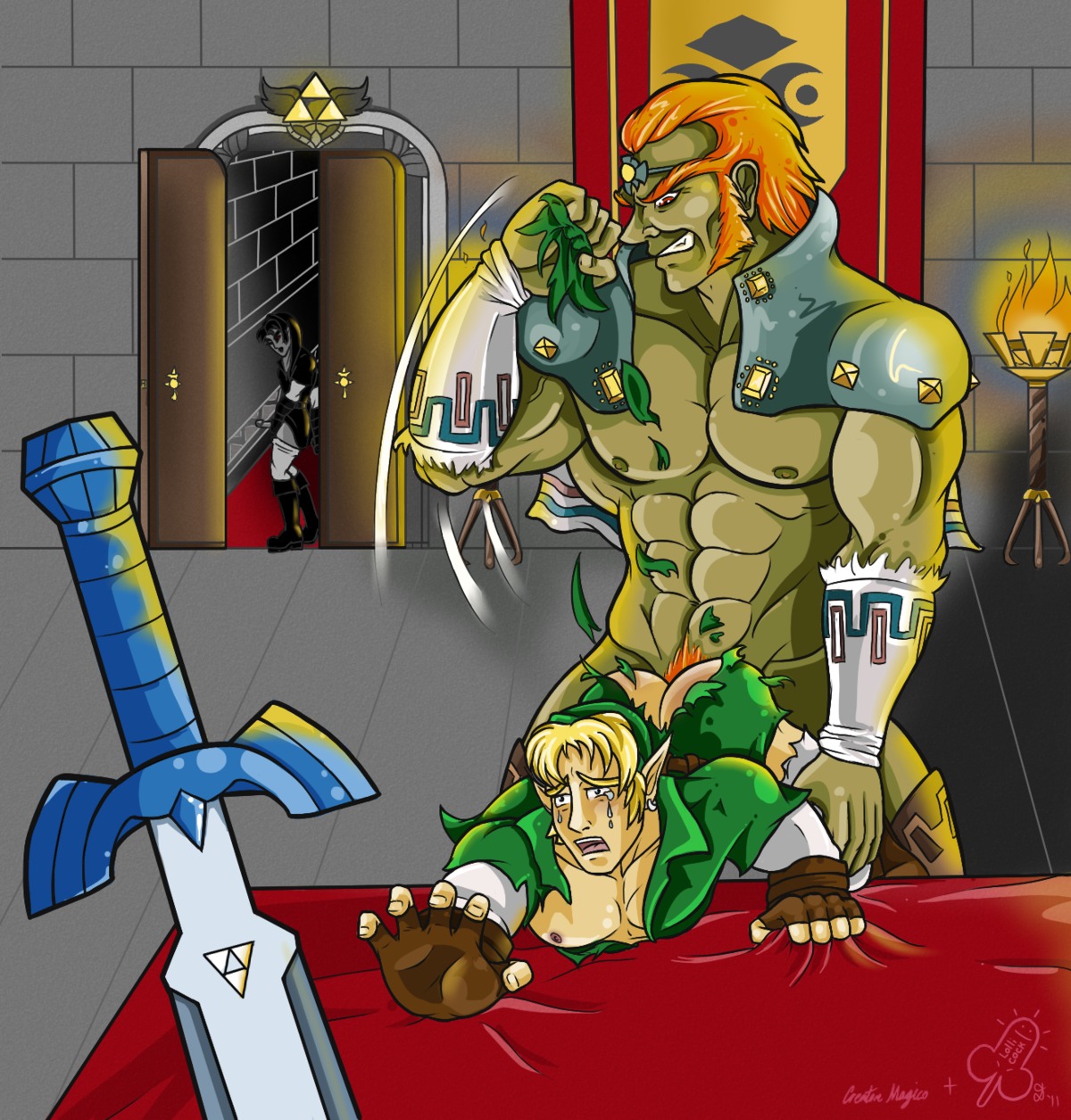 2boys 3boys abs anal ass bad_end biceps boy_rape clothes dark_link defeated defeated_hero forced_yaoi from_behind ganondorf ganondorf_(ocarina_of_time) gerudo link link_(ocarina_of_time) lollicock male male_only male_rape_victim maledom malesub master_sword masturbation multiple_males muscles ocarina_of_time pecs rape rule34 sirath struggling sword the_legend_of_zelda torn_clothes weapon yaoi