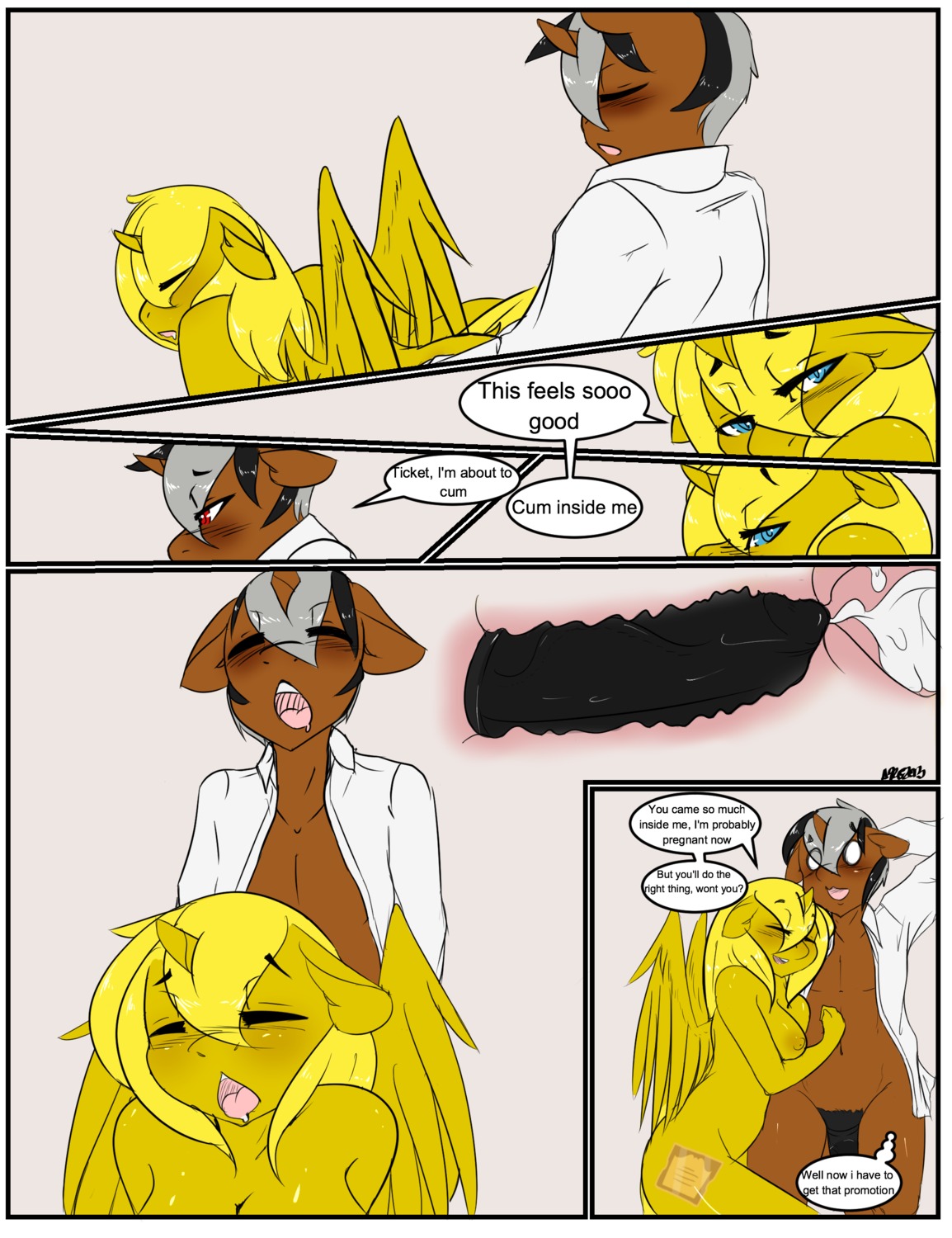 absurd_res announcing_orgasm anthro anthrofied avante92 black_penis blonde_hair blue_eyes blush bodily_fluids bottomless breasts clothed clothing comic cum cum_in_uterus cum_in_vagina cum_inside cum_request cutie_mark dialogue drooling duo e621 ejaculation english_text equid equine erection feathered_wings feathers female female_penetrated from_behind_position genital_fluids genitals hair hasbro hi_res horn imminent_orgasm impregnation_risk insemination_request internal looking_back male male/female male_penetrating male_penetrating_female mammal my_little_pony mythological_creature mythological_equine mythology nude open_clothing open_mouth open_shirt open_topwear orgasm penetration penile penile_penetration penis penis_in_vagina red_eyes saliva sex shirt text tongue topwear unicorn unicorn_horn uterus vaginal vaginal_canal vaginal_penetration winged_unicorn wings