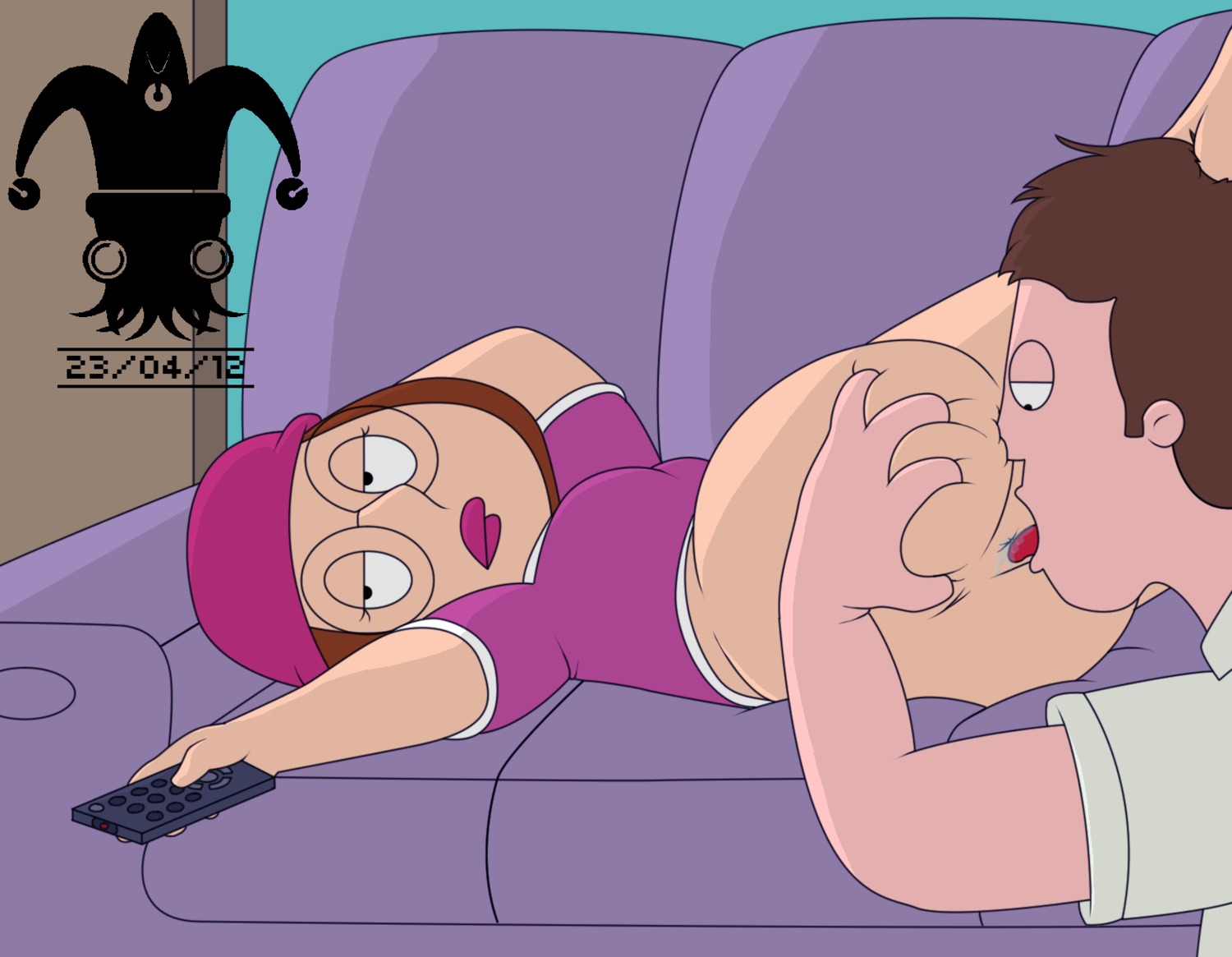 accurate_art_style anilingus blargsnarf breasts derek_wilcox family_guy female jester meg_griffin oral rule34