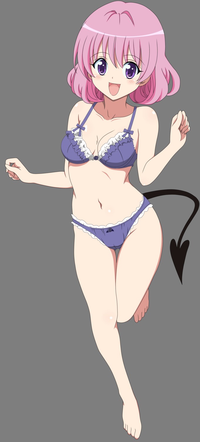 artist_request bra breasts feet female momo_velia_deviluke open_mouth panties rule34 small_breasts to_love-ru toes vector