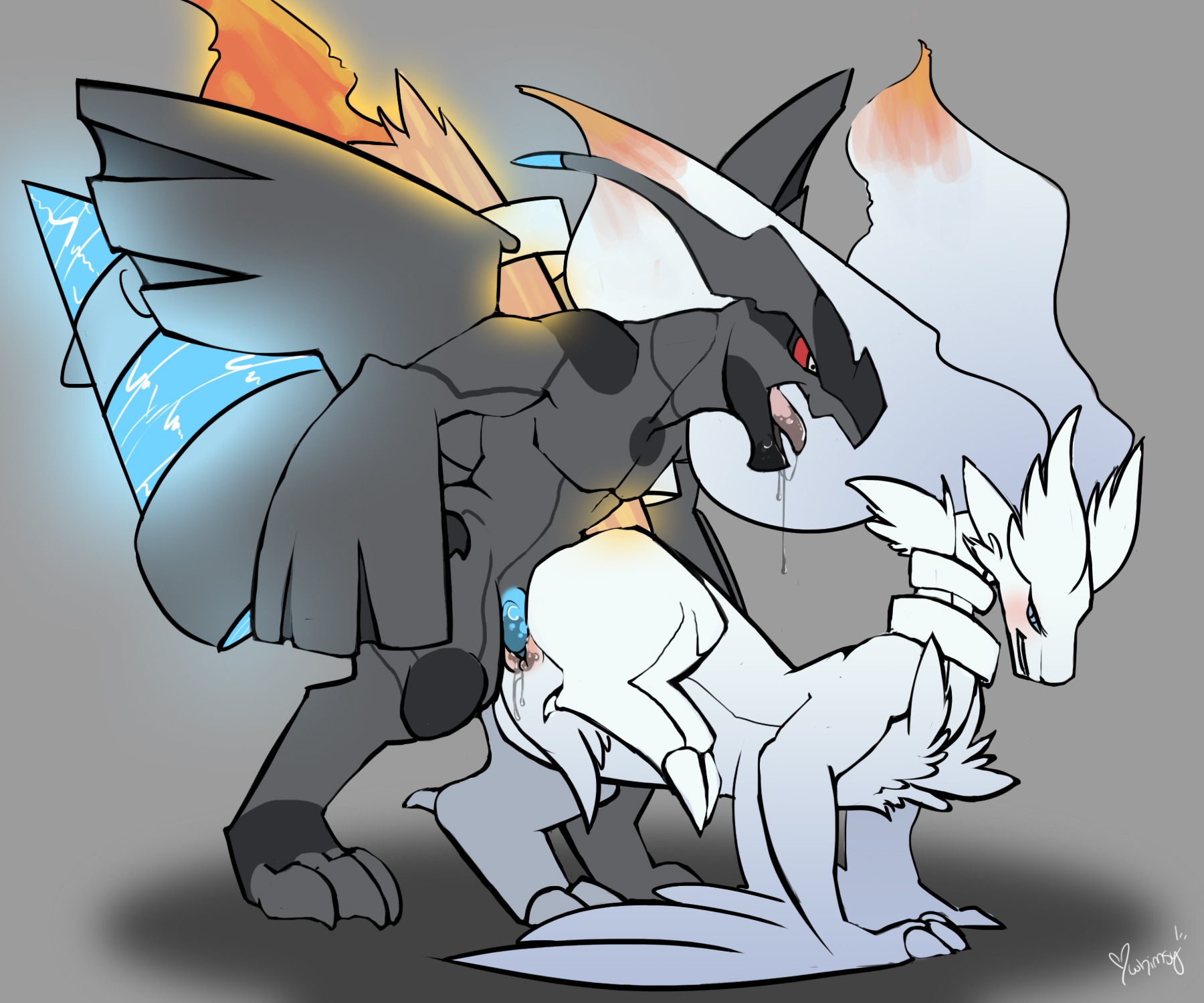 3_toes 6:5 all_fours bald biped black_nose blue_eyes blue_penis bodily_fluids dragon drooling duo e621 erection feet female female_penetrated feral feral_on_feral feral_penetrated from_behind_position fur generation_5_pokemon genital_fluids genitals glowing hi_res legendary_pokemon lizard looking_back male male/female male_penetrating male_penetrating_female membrane_(anatomy) membranous_wings muscular mythological_creature mythological_scalie mythology nintendo nude open_mouth orgasm pecs penetration penile penile_penetration penis penis_in_vagina pokemon pokemon_(species) raised_leg red_eyes reptile reshiram saliva scalie sex standing toes tongue vaginal vaginal_fluids vaginal_penetration vulva whimsydreams white_nose wings zekrom