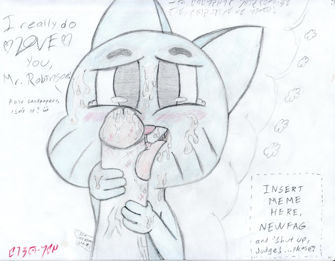 cartoon_network gay gay_sex gaylord_robinson gumball_watterson male multiple_males rule34 tagme the_amazing_world_of_gumball yaoi