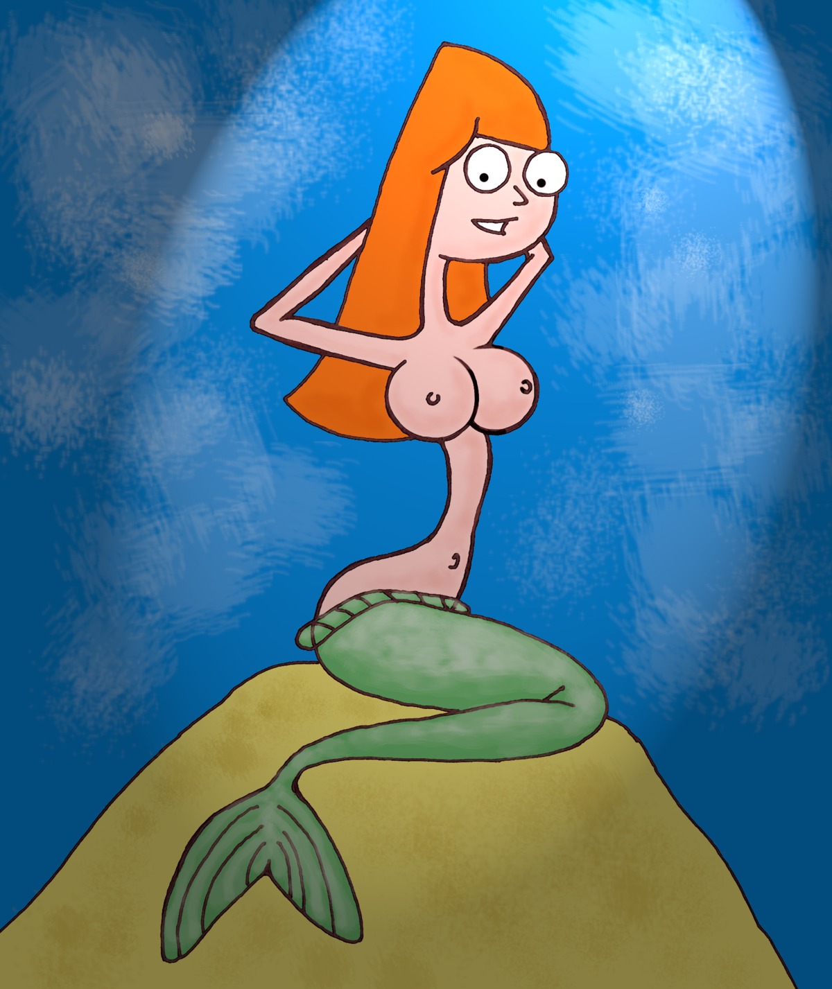 bad_anatomy candace_flynn disney disney_channel disney_xd female ginger helix nipples phineas_and_ferb rule34 tagme white_female