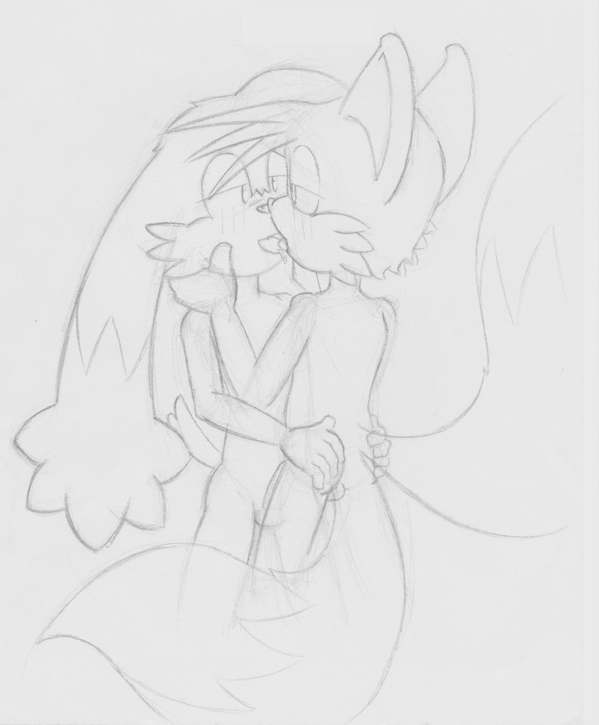 anthro canine crossover domestic_cat feline fox fur furry_tail kelper_fox_wolf klonoa klonoa_(series) male male_only multi_tail rule34 sonic_(series) tagme tail tails tails_the_fox