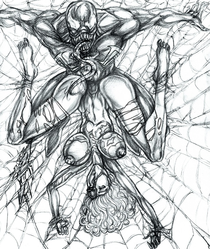1girls alternate_version_available ant_(comic) arcana_studios bad_end big_city_comics black_and_white breasts crossover defeat defeated female hannah_washington image_comics line_art lineart male marvel marvel_comics nipples pussy rule34 sex sketch spider-man_(series) straight straight_hair superhero superheroine symbiote the_ant tongue torn_clothes torn_clothing venom_(marvel) web wicka