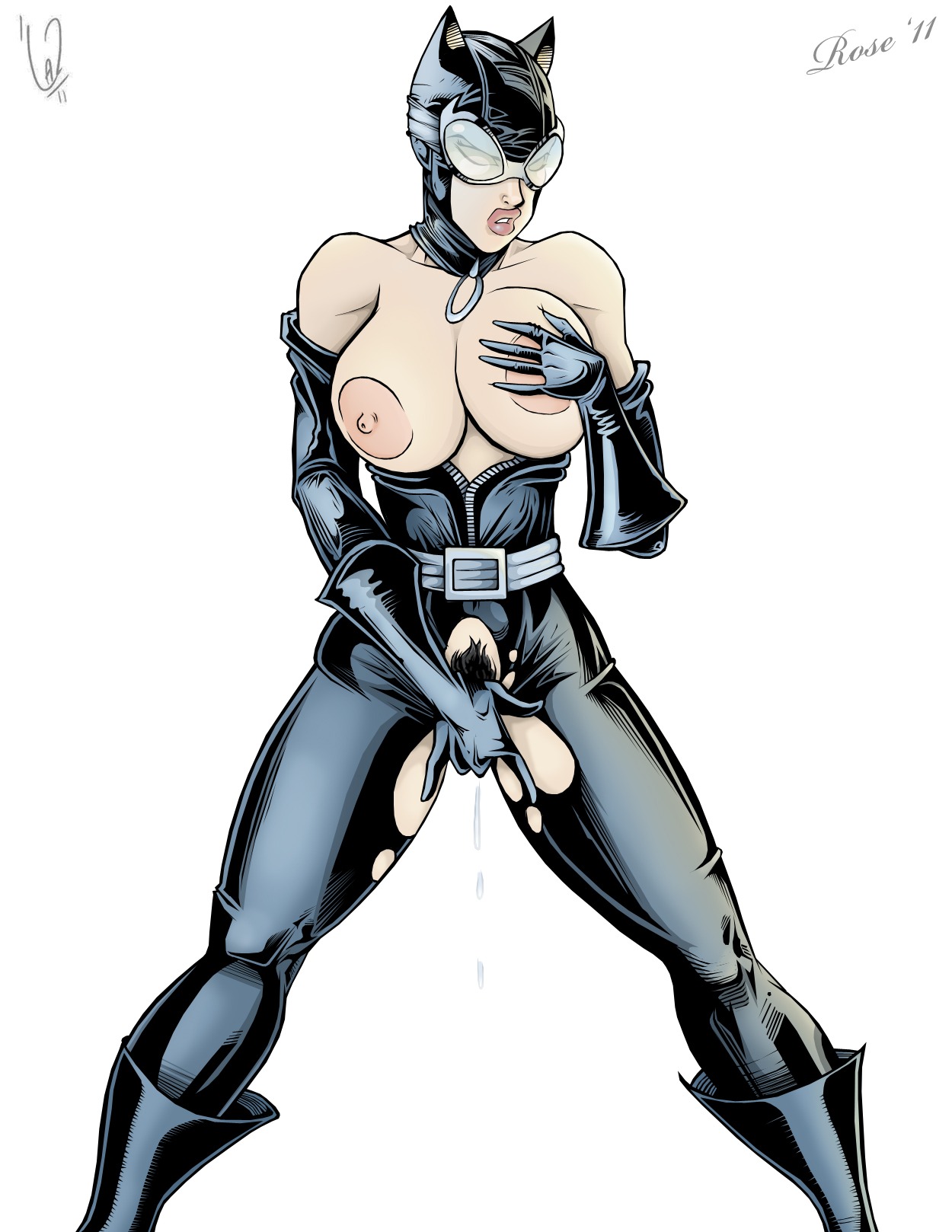 1girls 2011 batman_(series) catwoman dc dc_comics female rosenrot rule34 selina_kyle solo tagme