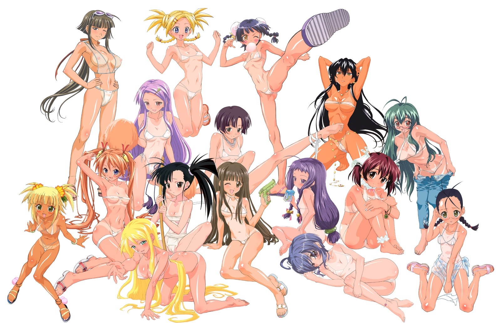all_fours antenna_hair ass ass_cleavage ass_crack ayase_yue barefoot beige_skin bell between_labia bikini black_hair blonde_hair bokken braid breasts brown_hair bun_cover butt_crack cameltoe chao_lingshen clothing color dark_skin double_bun everyone female flat_chest glasses green_hair hair_ornament hakase_satomi heterochromia high_kick highres human innie_pussy jingle_bell juice_box jumping kagurazaka_asuna kakizaki_misa kicking konoe_konoka kufei kugimiya_madoka large_breasts leg_hug legs long_hair lowleg lowleg_bikini lying mahou_sensei_negima! medium_breasts micro_bikini miyazaki_nodoka mouth_hold nagase_kaede nipples ohkaji_hiroyuki ookaji_hiroyuki orange_hair pants_pull photoshop ponytail posing purple_hair pussy red_hair rule34 sakurazaki_setsuna sandals saotome_haruna sarong shiina_sakurako short_twintails side_ponytail sitting small_breasts sugiyama_nobuhiro sunglasses sunglasses_on_head swimsuit sword tan tanline tatsumiya_mana tied_hair twin_braids twintails uncensored undressing very_long_hair water_gun weapon white_bikini wink wooden_sword yotsuba_satsuki yukihiro_ayaka