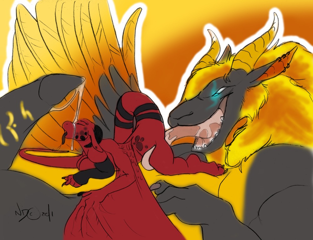 2011 anthro anthro_on_feral anthro_on_top bestiality black_penis blue_eyes bodily_fluids cunnilingus dragon duo e621 erection european_mythology feathered_wings feathers female female_on_feral female_on_top feral feral_on_bottom fluffy fur furred_dragon furred_scalie genital_fluids genitals horn intraspecies larger_feral larger_male larger_on_bottom licking male male_on_bottom mythological_creature mythological_scalie mythology necrodrone necrodrone_(character) northern_dragon nude on_bottom on_top open_mouth oral penis precum red_body runes saliva saliva_on_tongue sandalf scales scalie sex sharp_teeth signature size_difference smaller_anthro smaller_female smaller_on_top spots tail teeth tongue tongue_out vaginal vulva western_dragon wings yellow_horn