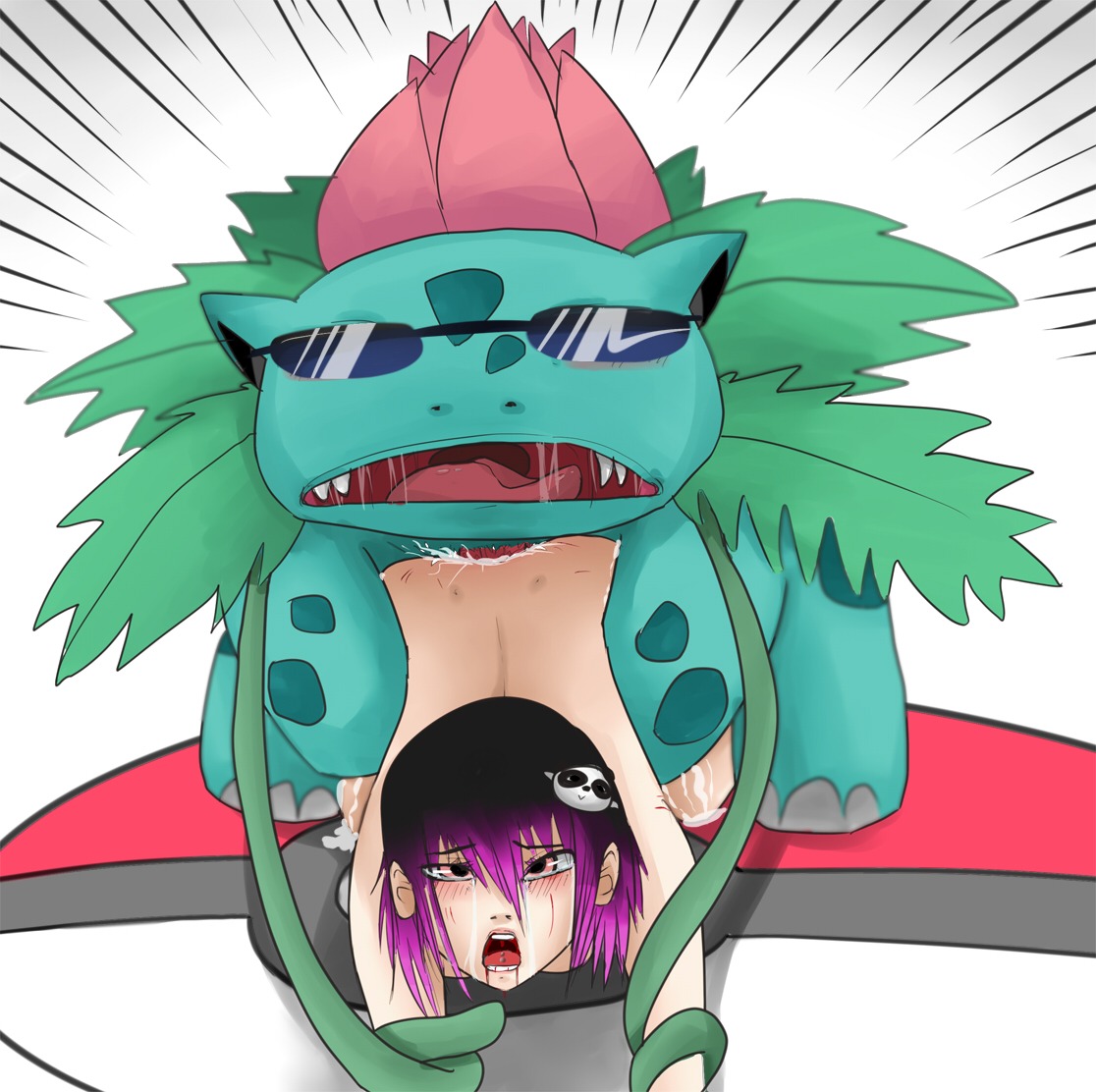 color cum female feral front_view glasses human interspecies ivysaur male male_pokemon/female_human mijikaikami-girl nintendo nude pok&eacute;mon_(species) pokemon pokemon_(species) pokemon_rgby pokephilia rule34 sex straight tagme