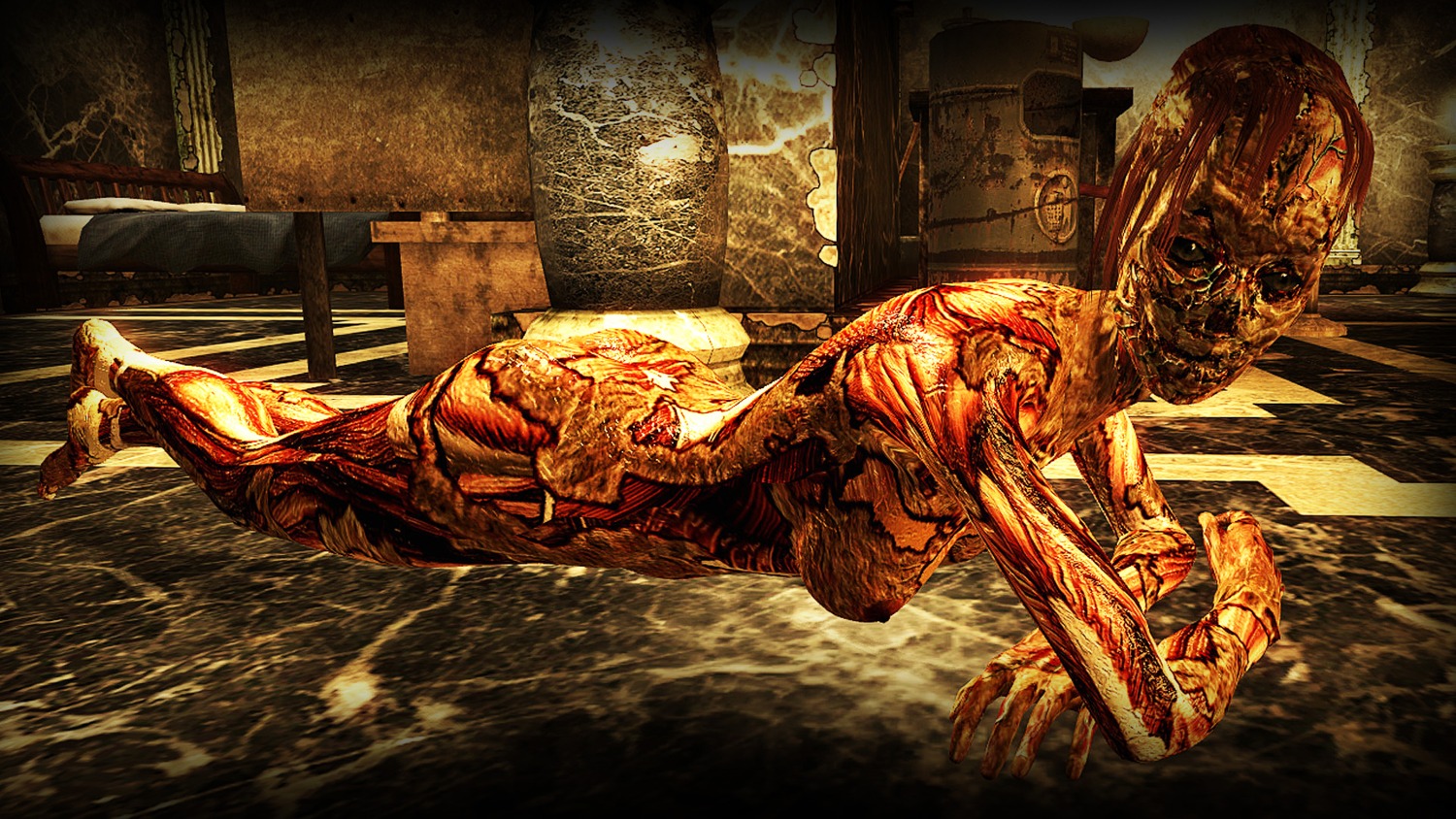 1girls 3d ass breasts fallout fallout_3 female female_only ghoul_(fallout) monster nightmare_waifu no_humans rule34 solo unsettling