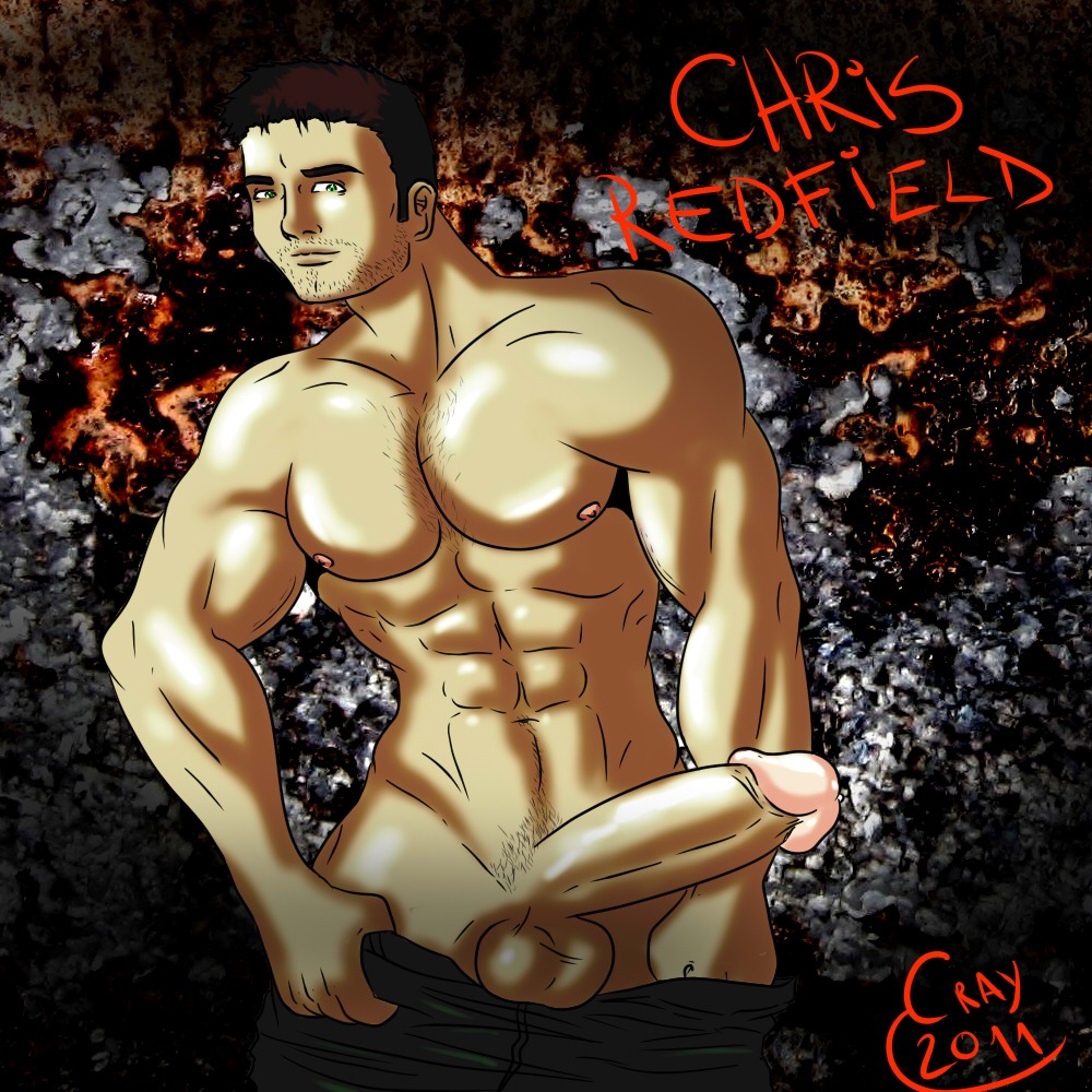 character_name chris_redfield front_view huge_cock human male male_only muscular muscular_male pale_skin penis resident_evil rule34 solo tagme tom_cray topless