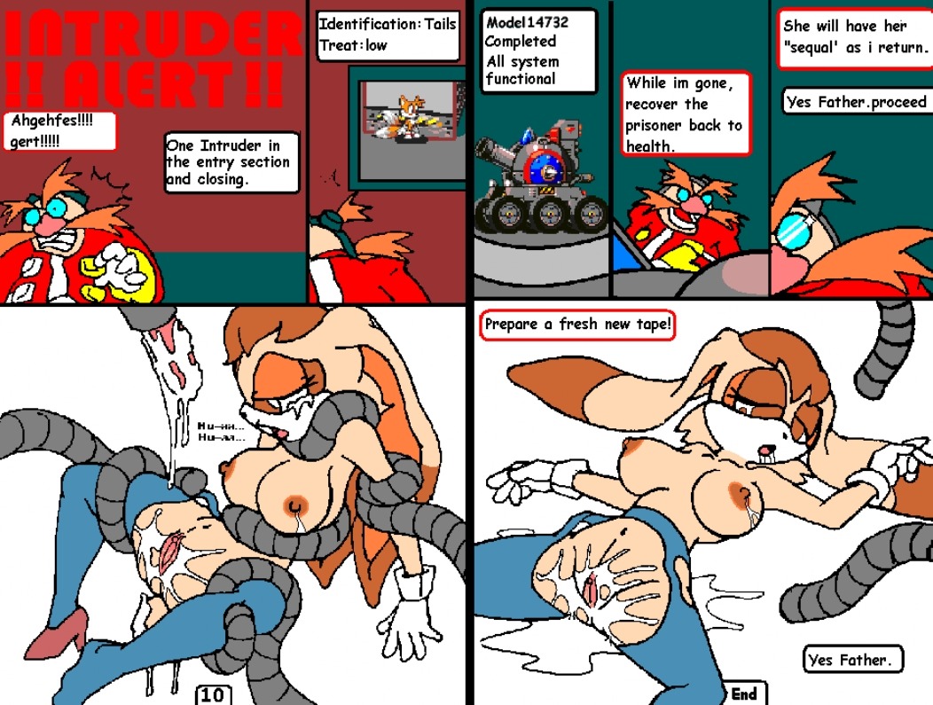 1boy 1girls anthro comic dr._eggman dr_robotnik female fur furry human interspecies male mammal rabbit rule34 sega sonic_(series) sonic_the_hedgehog_(series) tagme terrenslks vanilla_the_rabbit