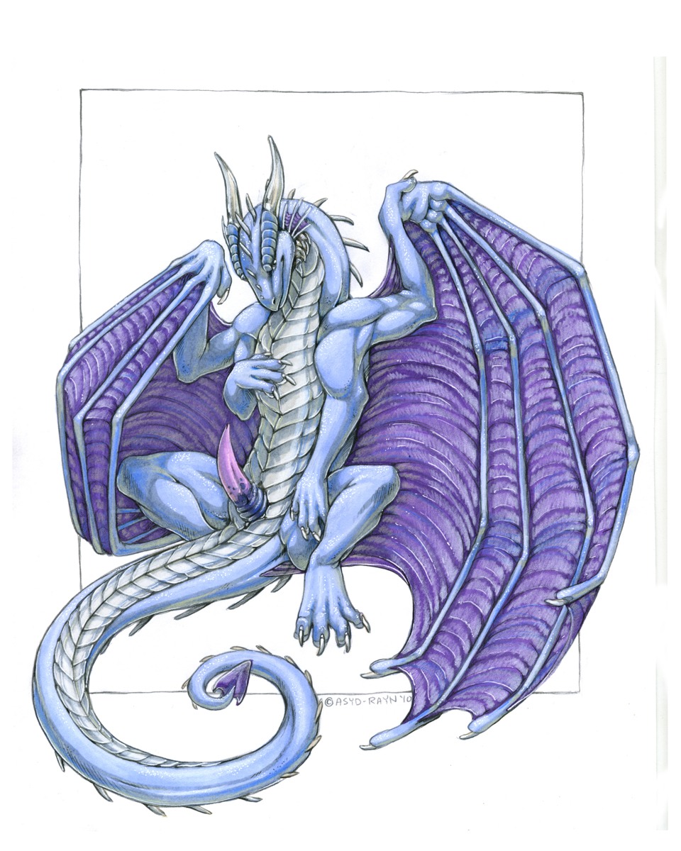 2010 4:5 acidapluvia animal_genitalia animal_penis blue_body blue_scales cloaca cloacal_penis dragon e621 erection european_mythology feral genitals hi_res horn hypnoticdragon_(character) male membrane_(anatomy) membranous_wings mythological_creature mythological_scalie mythology nude penis purple_body scales scalie simple_background solo spread_legs spreading tail tapering_penis western_dragon white_background white_body white_scales wings