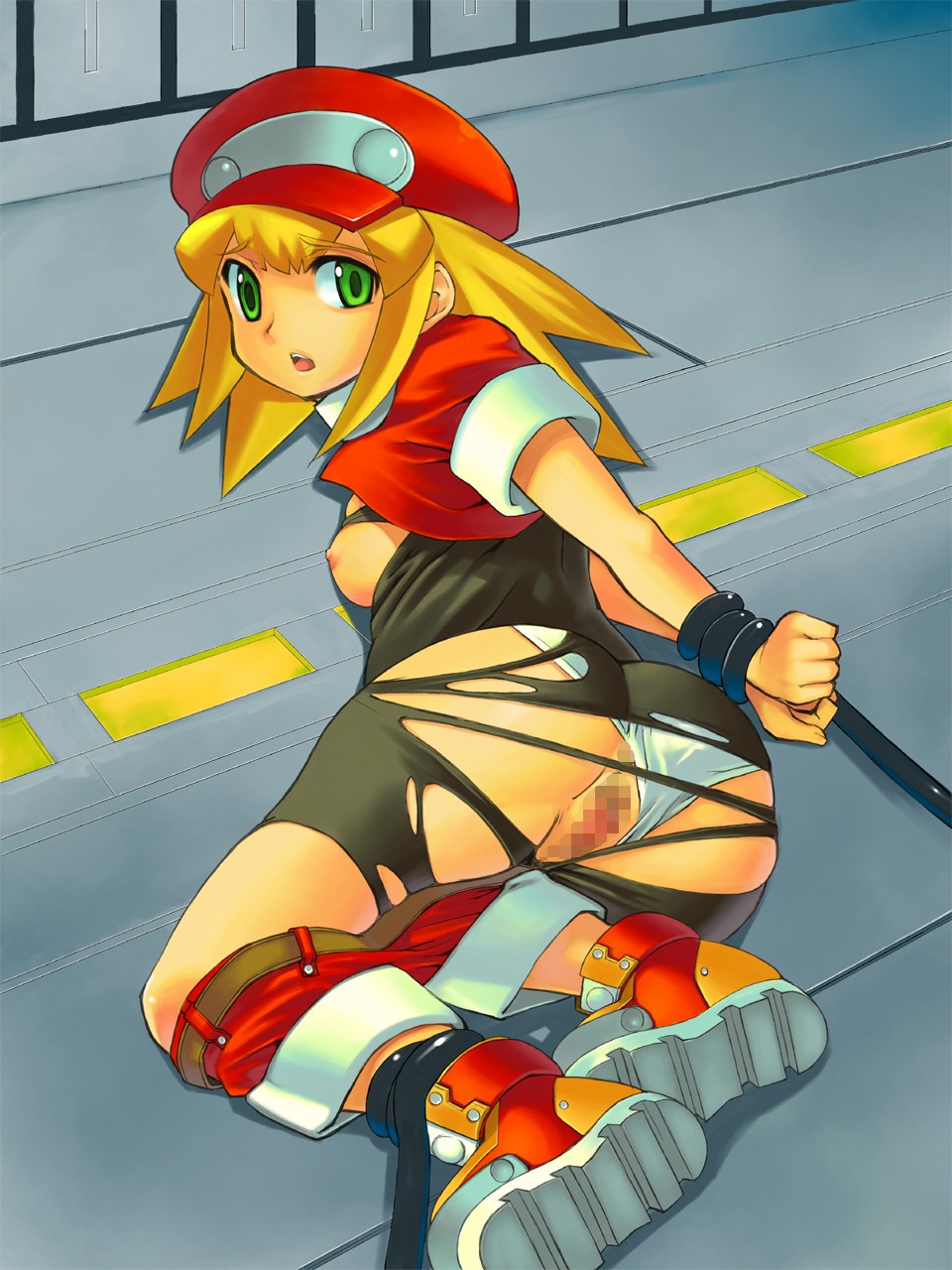 bound female mega_man mega_man_legends roll_caskett rule34 tagme