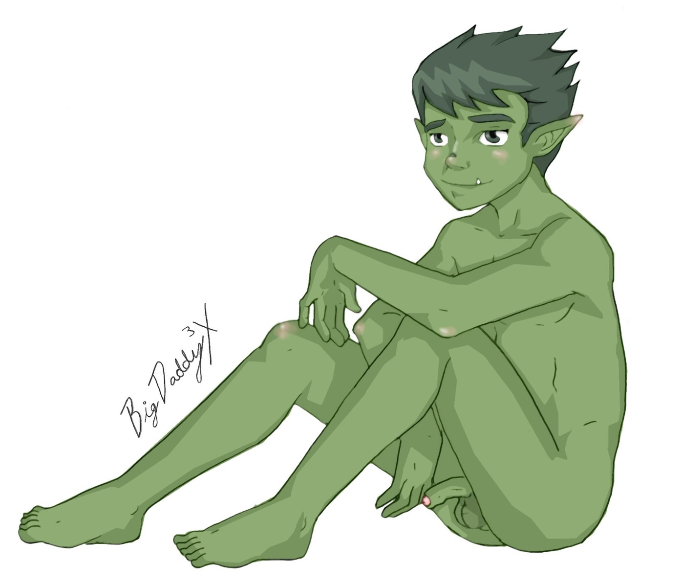 1boy beast_boy boner dc dc_comics erection male male_only nude rule34 solo tagme teen_titans
