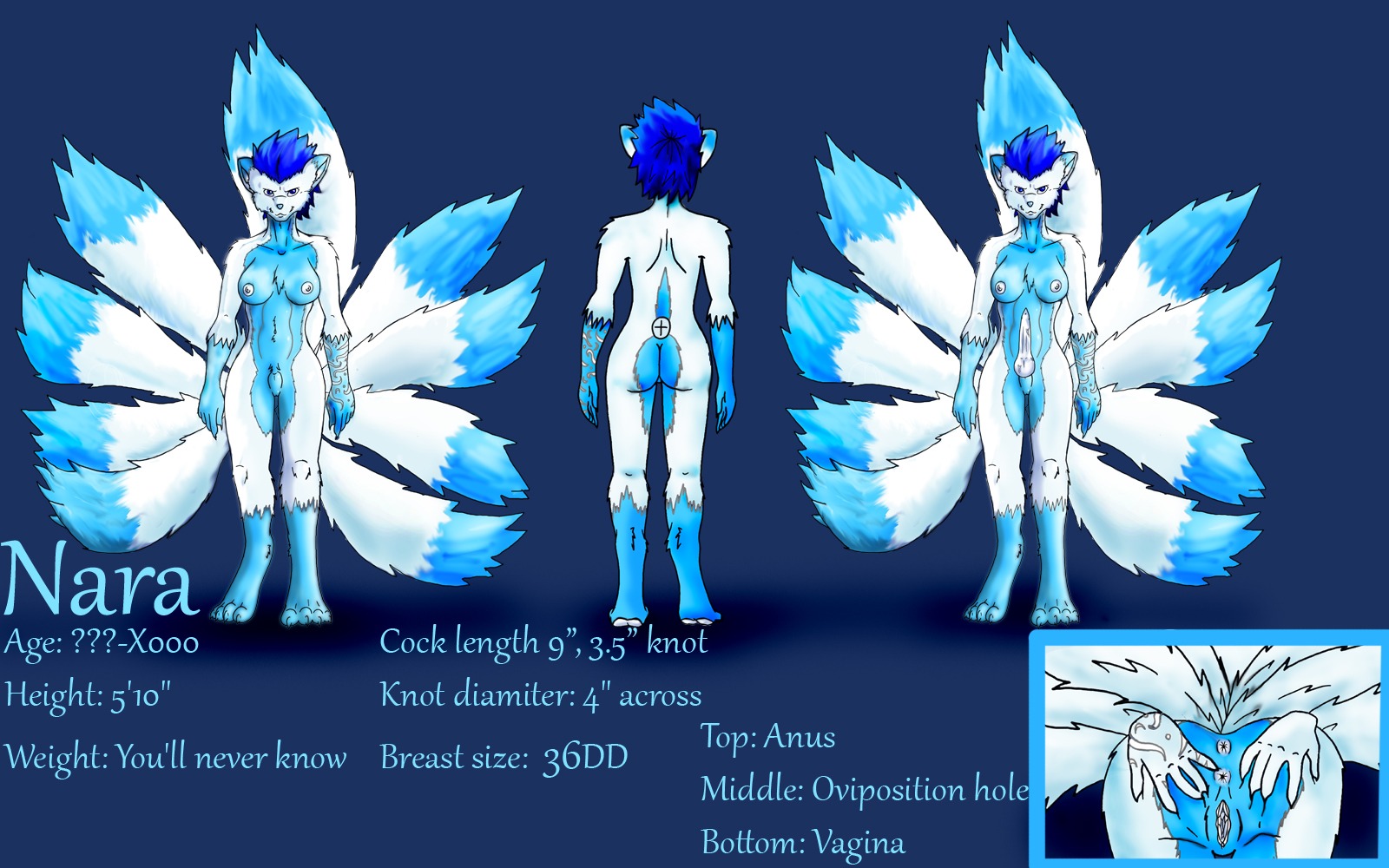 16:10 2010 2_anuses animal_genitalia animal_penis anthro anus biped blue_eyes blue_hair blue_theme breasts butt canid canine canine_genitalia canine_penis e621 english_text erection fail fluffy fox fur genitals hair herm hi_res intersex inuakiko knot mammal multi_anus multi_tail nara nipples nude penis sackless sheath short_hair solo tail text vulva what what_has_science_done white_body white_fur white_nipples white_penis white_vulva widescreen zan_(artist)