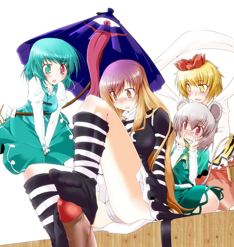 blonde_hair blue_eyes blue_hair blush cameltoe clothed_female clothed_female_nude_male error feet female footjob footjob_with_legwear gradient_hair hair_ornament heterochromia hijiri_byakuren human karakasa_obake kogasa_tatara long_hair male multicolored_hair nazrin panties pantyshot pantyshot_(sitting) penis pixiv_manga_sample pussy red_eyes resized rule34 sesield short_hair skirt sockjob straight tongue toramaru_shou touhou umbrella uncensored underwear white_panties yellow_eyes