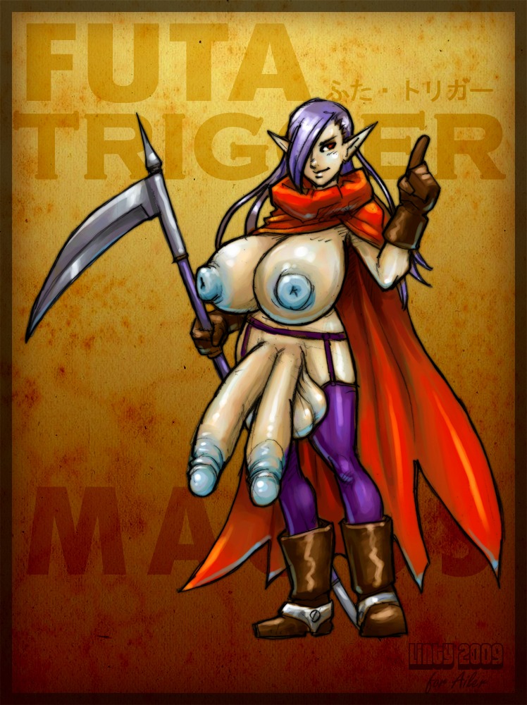 1futa 2009 areolae balls breasts cape chrono_(series) chrono_trigger curvy diphallia diphallism english_text erect_nipples erection full-length_portrait full_length futa_only futanari huge_nipples hyper hyper_balls hyper_breasts hyper_penis intersex japanese_text linty magus_(chrono_trigger) multi_balls multi_genitalia multi_penis nipples nude penis portrait rule34 rule_63 scythe solo solo_futa standing text