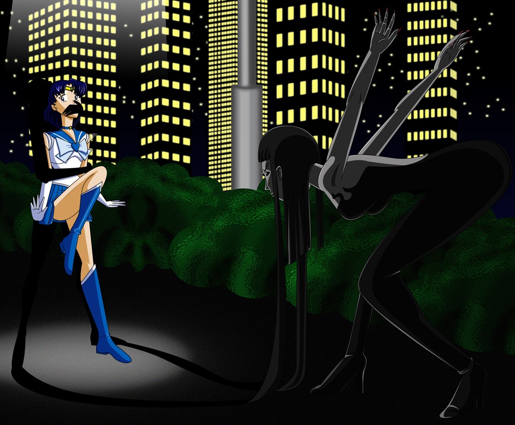 ami_mizuno artist_request bishoujo_senshi_sailor_moon black_hair blue_hair breasts clothing female human imminent_rape medium_breasts outdoors restrained rule34 sailor_mercury short_hair skirt small_breasts smooth_skin
