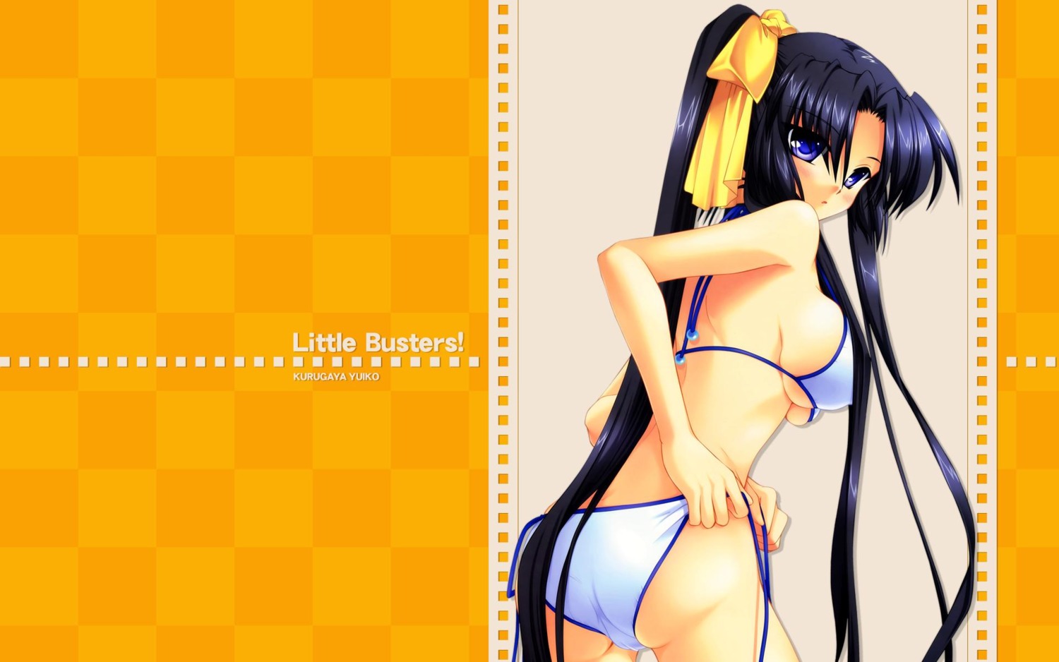 bikini breasts female hinoue_itaru key_(company) kurugaya_yuiko little_busters! mizugi na-ga rule34 sideboob