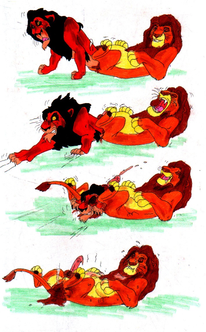 anal_vore anthro balls cum disney feral furry lion male male_only mufasa penis rule34 same_size_vore scar scar_(the_lion_king) scat struggling tagme testicles the_lion_king vore