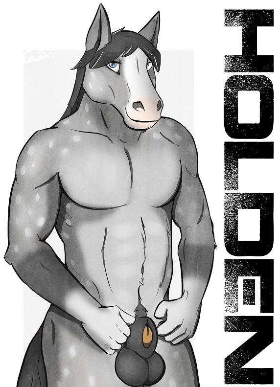 animal_genitalia animal_penis anthro balls blaze_(marking) clydesdale draft_horse e621 equid equine equine_genitalia equine_penis facial_markings genitals head_markings horse male mammal markings muscular muscular_anthro muscular_male nude penis penis_tip quixoticmutt sheath simple_background solo white_background white_markings