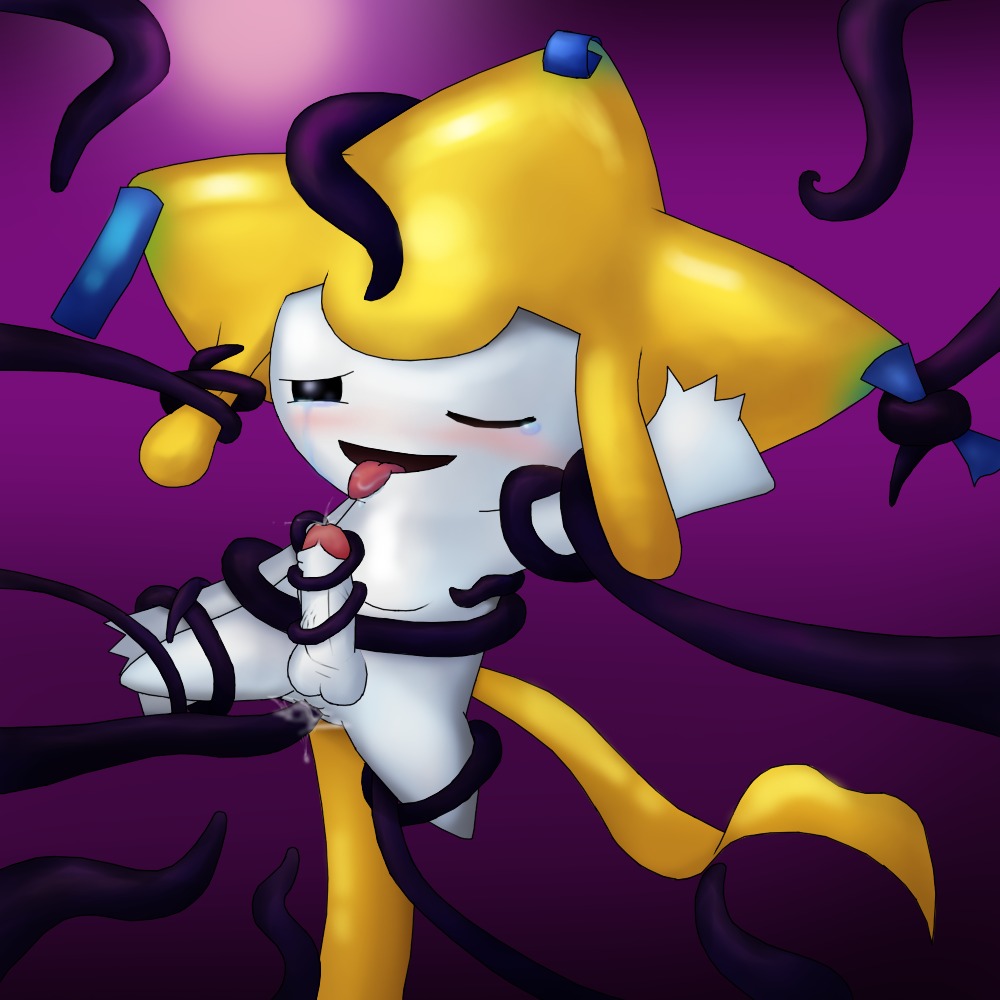 balls blush color feral insertion jirachi male nude penis pokemon pokemon_(species) rule34 tagme tentacle testicles wink