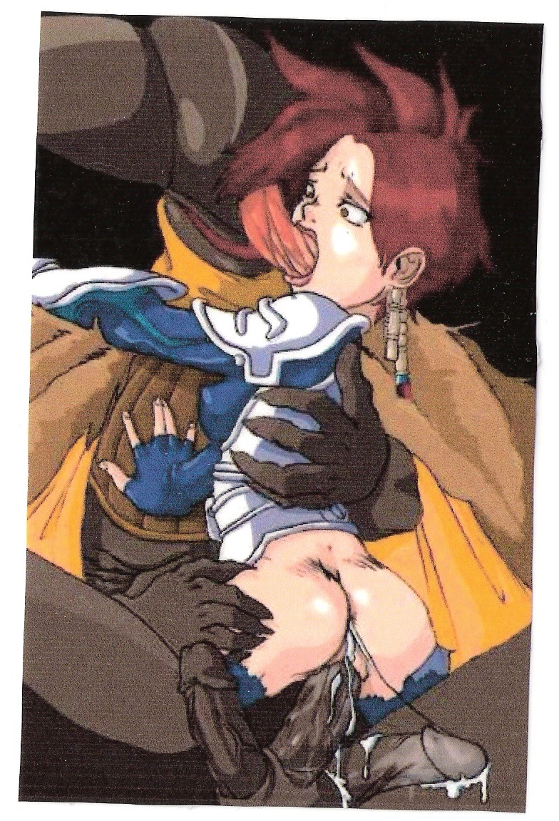 ass breasts brown_hair clothed_sex clothing cum cum_in_ass cum_in_pussy cum_inside extreme_french_kiss female interspecies iria iria:_zeiram_the_animation male monster penetration penis pussy rape rule34 size_difference torn_clothes vaginal_penetration