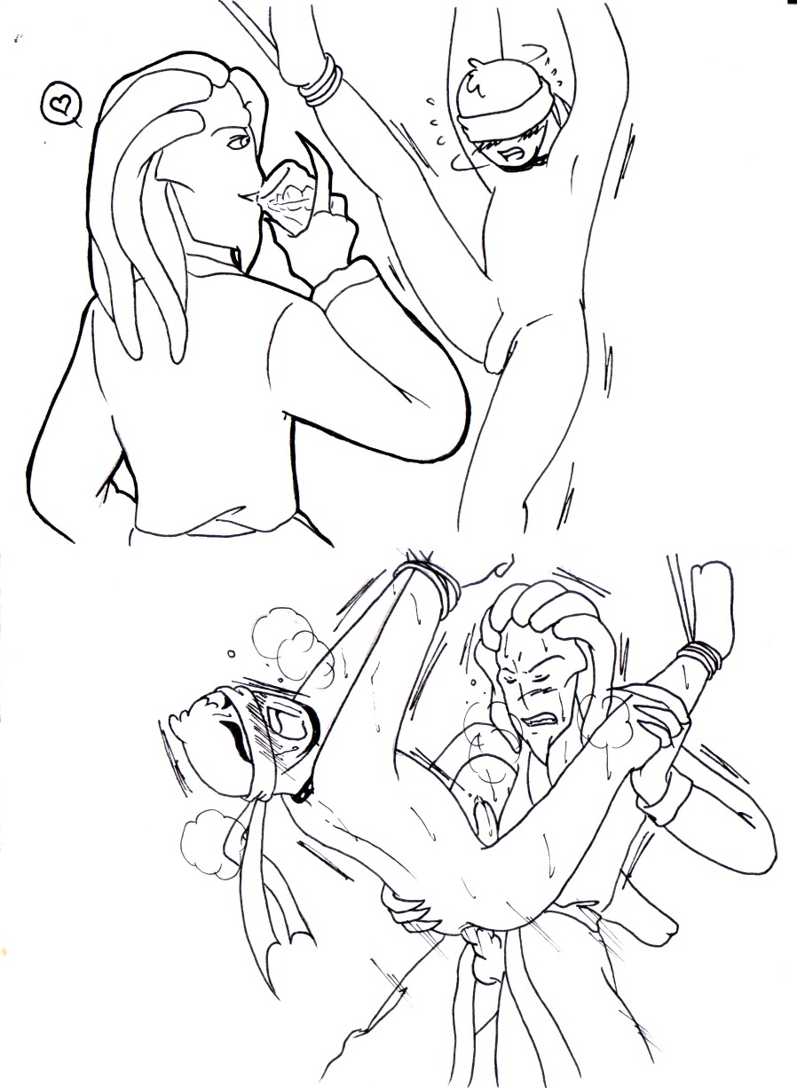 2boys gay male male_only monochrome osmosis_jones osmosis_jones_(character) rule34 tagme thrax_(osmosis_jones) yaoi