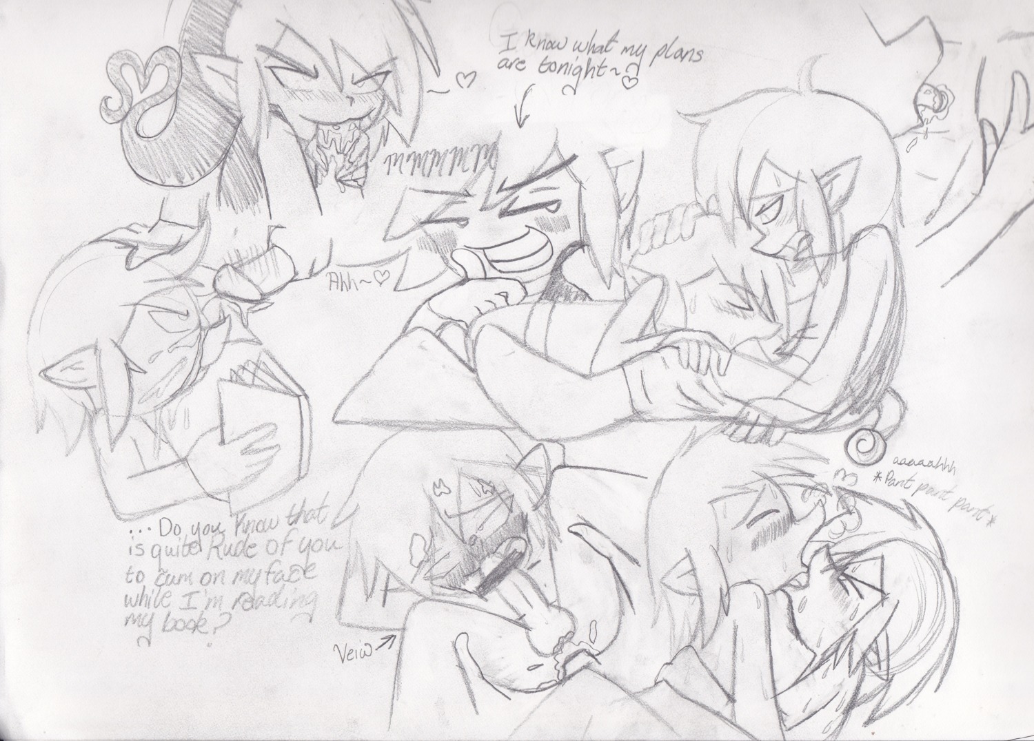 black_hair blah blonde_hair cum male multiple_males rule34 sketches sweat yaoi