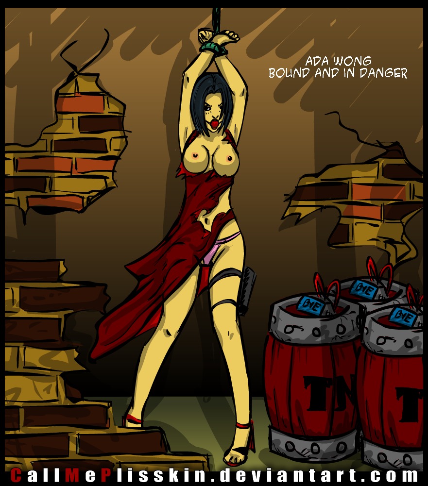 1girls ada_wong ada_wong_(caroline_ribeiro) asian bondage callmeplissken capcom female female_only gag gagged nipples resident_evil resident_evil_4 rule34 solo tagme