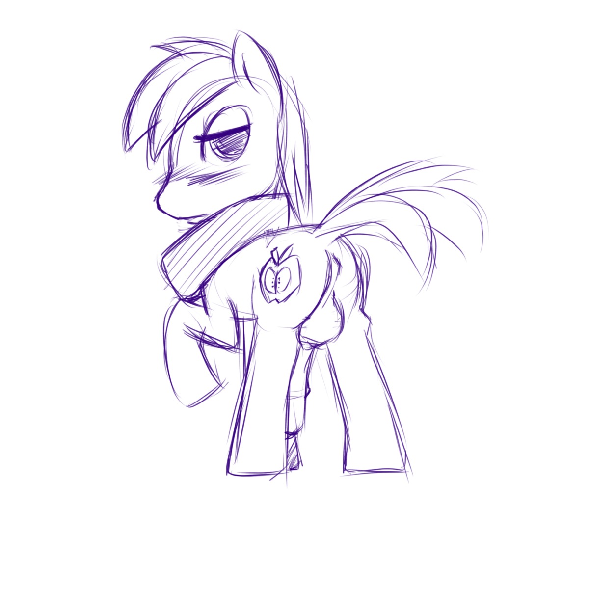 big_macintosh_(mlp) earth_pony equine florecentmoo friendship_is_magic horse male male_only my_little_pony pony rule34 straight_hair tagme