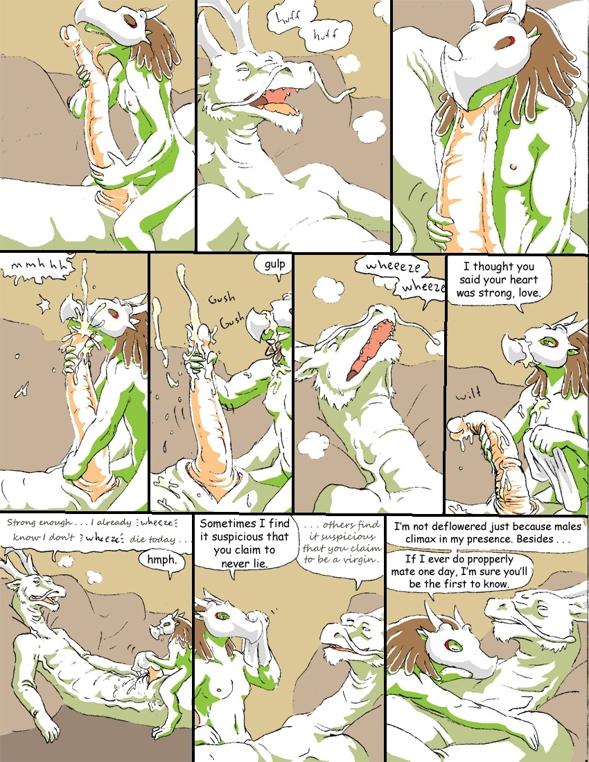 age_difference animal_genitalia anthro bodily_fluids breasts comic cum cum_in_mouth cum_inside cum_on_face cum_on_self cumshot dialogue dragon duo e621 ejaculation elderly english_text erection fellatio female female_penetrated genital_fluids genitals half-erect kraehl_(reiger) licking long_penis male male/female male_penetrating male_penetrating_female mask mythological_creature mythological_scalie mythology nipples non-mammal_breasts non-mammal_nipples nude older_male oral oral_penetration orgasm penetration penile penis penis_lick reiger scalie sex text tongue tongue_out unusual_anatomy unusual_genitalia unusual_penis wierlung_(reiger) younger_female